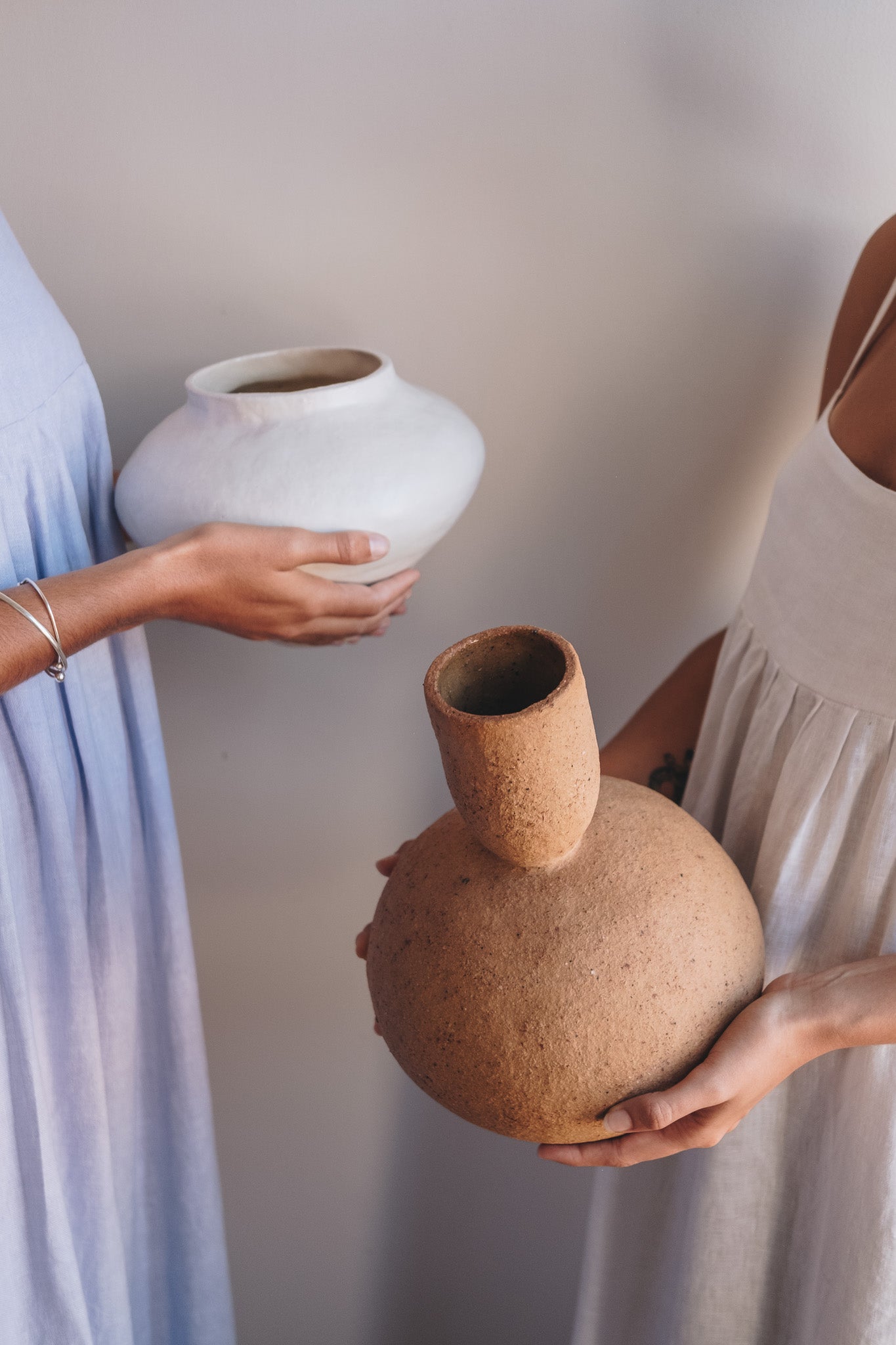 Cedar Vase in White