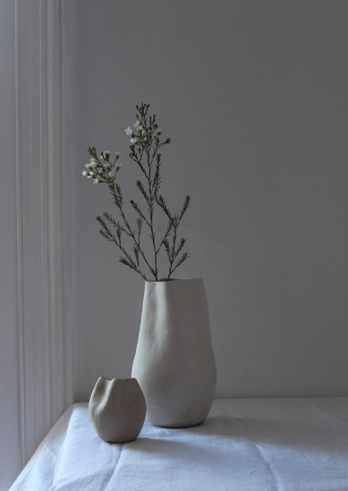 Ripple Vase in White