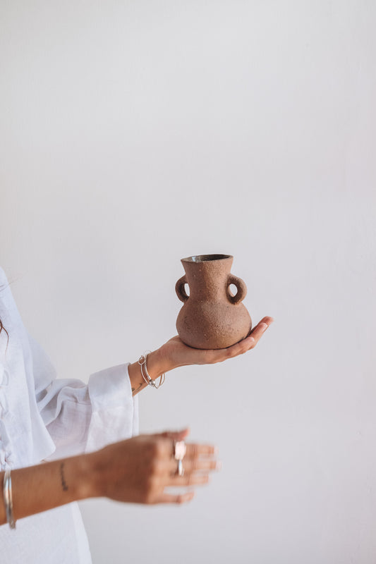 Poppy Vase in Terracotta